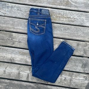 Silver Suki Mid Super Skinny Jeans